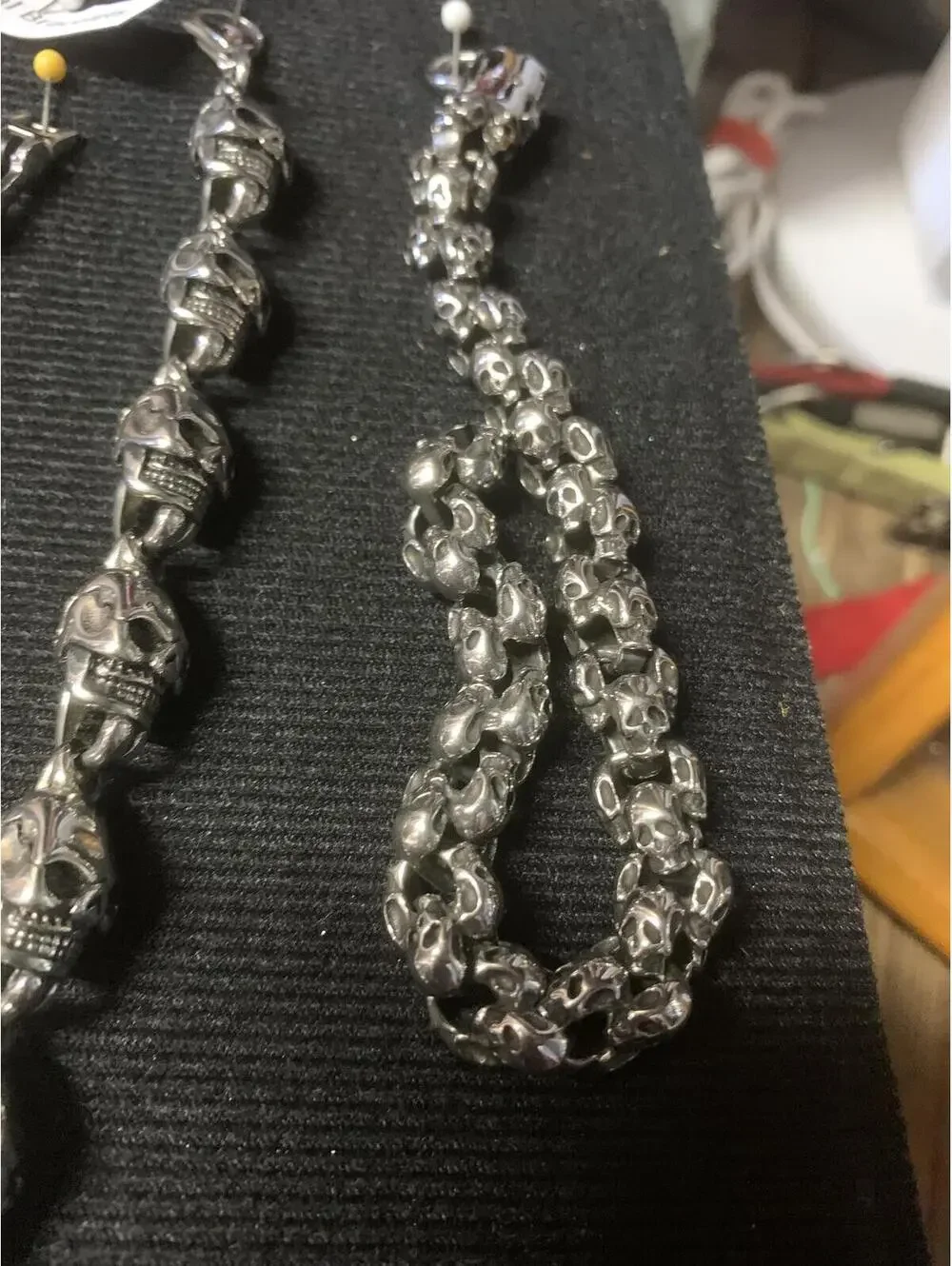 Stainless Steel Skull Link Bracelet